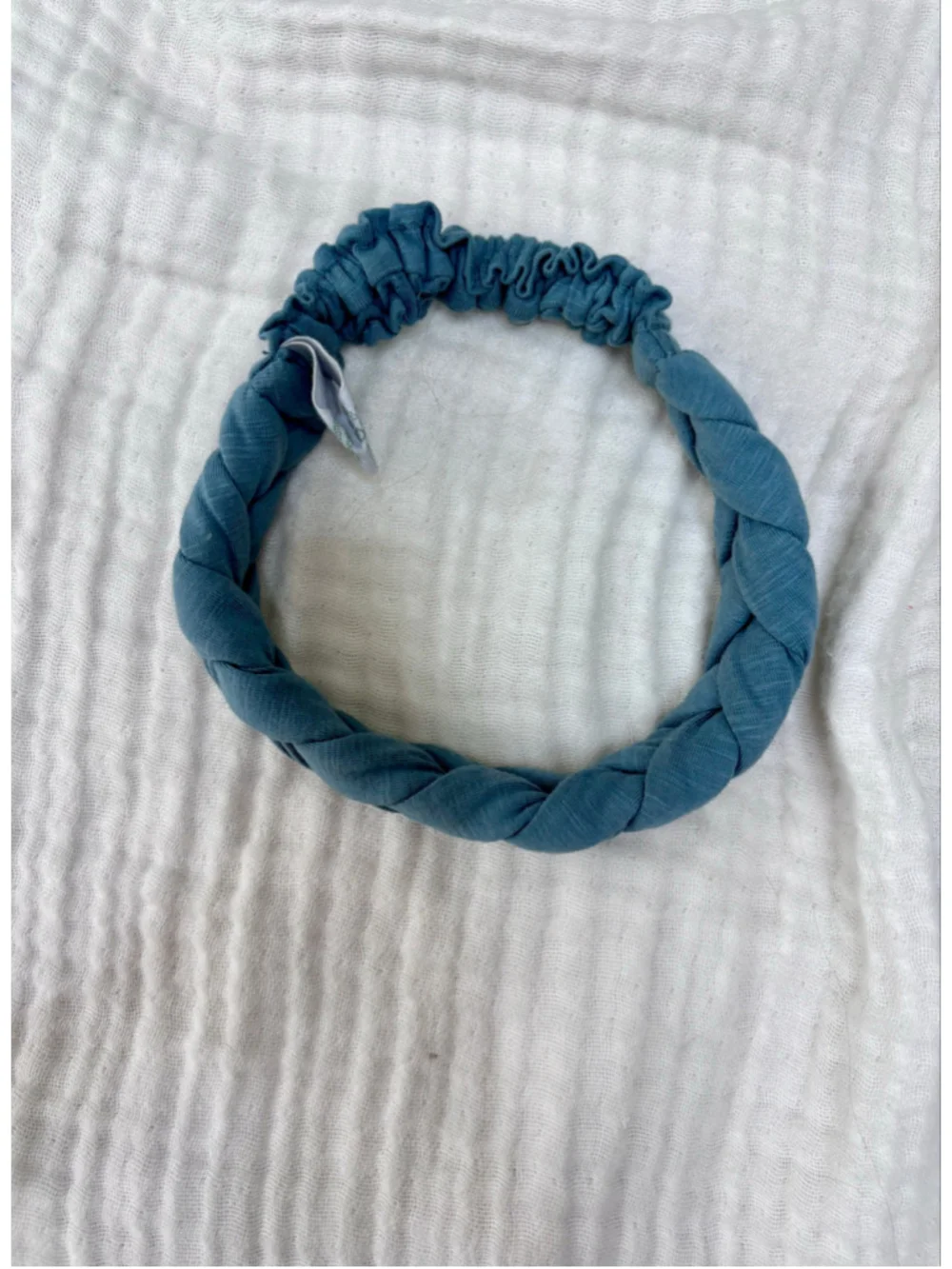 Girl’s Kate Quinn Braided Headband One Size Blue Organic Cotton Spandex